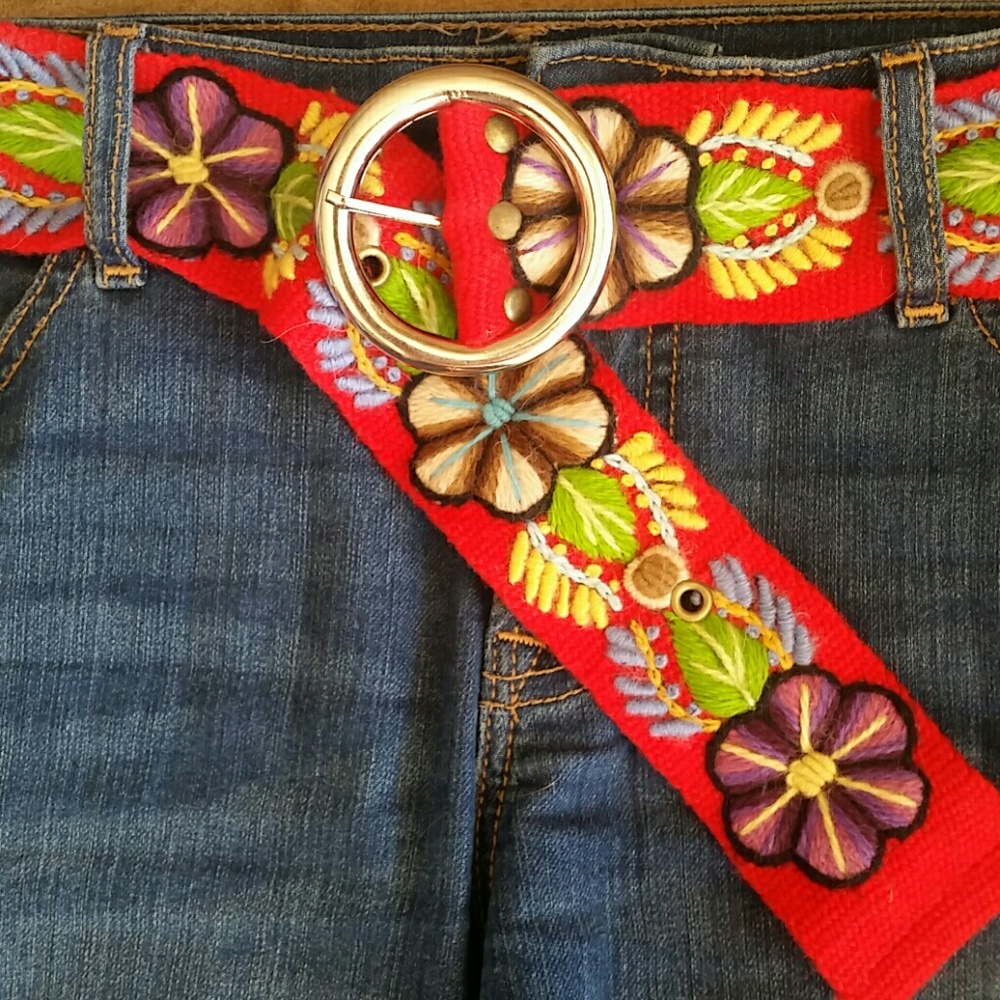Embroidered belt handmade